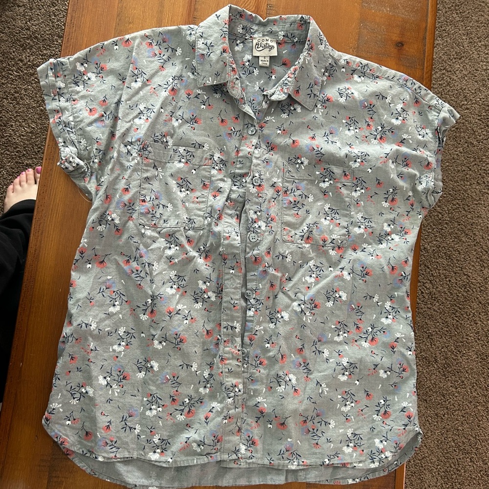 Lucky Brand Floral Button-Up Shirt